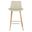 Hines Counter Stool In Ivory and White