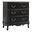 Hippe 3-Drawer Nightstand In Charcoal