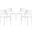 Hipster White Dining Side Chair Set of 4
