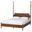 Hoffman King Platform Bed In Walnut Brown