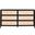 Traditions Holland 6 Drawer Double Dresser In Black and Natural Rattan