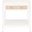 Traditions Holland 1 Drawer Side Table In Matte White and Natural Rattan