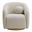 Holland Swivel Chenille Fabric Armchair In Dove Gray