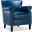 Holly Club Chair In Navy Blue