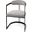 Hollyfield Gray Fabric Seat With Gray Iron Frame Dining Chair
