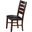 Homeroots 2 Piece Black and Cherry Side Chair