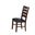 Homeroots 2Pc Black And Espresso Side Chair 286030