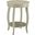 Homeroots Antique White Solid Wood Leg Side Table