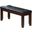 Homeroots Black And Cherry Elegant Bench