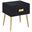 Homeroots Black And Gold Metal End Table 286383