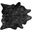 Black And Silver Cowhide Area Rug - 6' x 7'