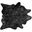 Black And Silver Cowhide Area Rug - 5' x 7'
