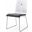 Homeroots Black Faux Leather And Metal Dining Chair 370646