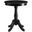Homeroots Black Solid Wood Leg Side Table 286300