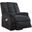 Homeroots Black Velvet Recliner With Power Lift And Massage