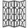 Homeroots Black Wood 4 Panel Screen