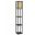 Homeroots Black Wood Shelf Floor Lamp 372524