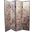 Homeroots Bronze Wood And Fabric Screen 274721