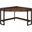 Homeroots Brown Reclaimed Wood Corner Computer Desk