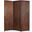 Homeroots Brown Wood 3 Panel Screen 274904