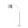 Homeroots Brushed Steel Metal Arc Lamp 372711