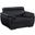 Homeroots Captivating Black Leather Chair