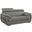 Homeroots Captivating Gray Leather Loveseat