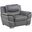 Homeroots Chic Grey Leather Chair