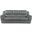 Homeroots Chic Grey Leather Sofa 329483