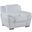 Homeroots Chic White Leather Chair