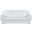 Homeroots Chic White Leather Sofa