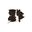 Homeroots Chocolate And White Cowhide Area Rug 317323