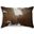 Homeroots Chocolate And White Torino Kobe Cowhide Pillow