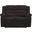 Homeroots Contemporary Brown Fabric Loveseat