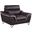 Homeroots Contemporary Brown Leather Chair