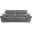 Homeroots Contemporary Grey Leather Loveseat