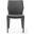 Homeroots Dark Faux Leather And Metal Dining Chair 370668