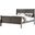 Homeroots Dark Gray Wood Eastern King Bed