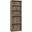 Homeroots Dark Taupe 5 Shelves Bookcase