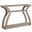 Homeroots Dark Taupe Hollow Core Accent Table Hall Console 332814