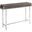 Homeroots Dark Taupe Metal Accent Table 333156
