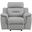 Homeroots Fascinating Grey Leather Chair