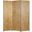 Homeroots Gold Wood 3 Panel Screen