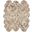 Homeroots Gradient Chocolate Sheepskin Area Rug