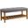Homeroots Gray And Oak Simple Bench