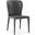 Homeroots Gray Faux Leather And Metal Dining Chair 370663