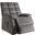 Homeroots Gray Velvet Recliner With Power Lift And Massage