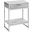 Homeroots Grey Metal Accent Table 333227