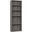 Homeroots Grey Shelves Bookcase 355726
