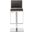 Homeroots Grey Stainless Steel Bar Stool 370619